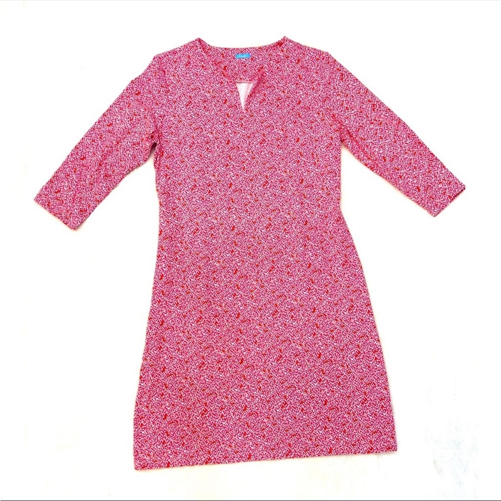 J. McLaughlin Carly Medium Pink and White Dress. Catalina Cloth